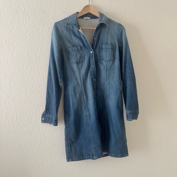 Splendid Cesaire Blue Indigo Shirt Dress - Picture 2 of 4